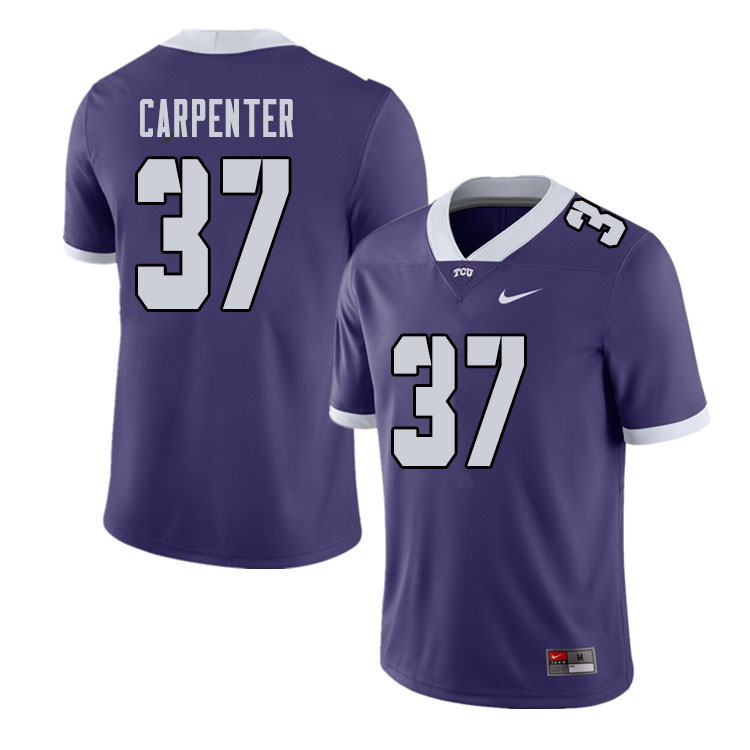 Men #37 Travis Carpenter TCU Horned Frogs College Football Jerseys Sale-Purple
